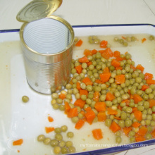 canned green peas & carrot